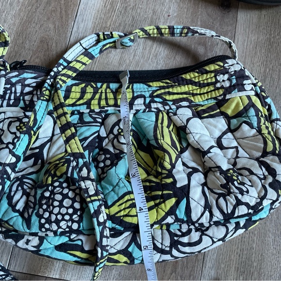 Vera Bradley Women’s turquoise small Floral Cloth Purse handbag Adjustable Strap - Picture 7 of 8